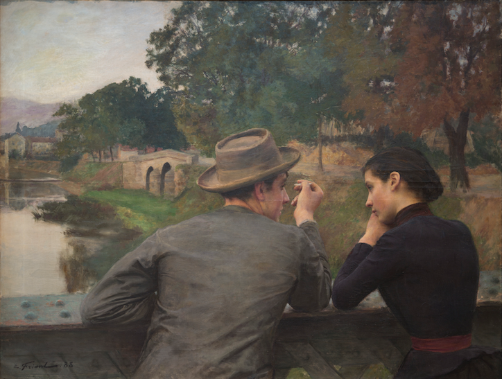 Émile Friant (1863-1932), Les Amoureux, 1888. Huile sur toile, 114 x 145 cm. Nancy, musée des Beaux-Arts. © M. Bourguet