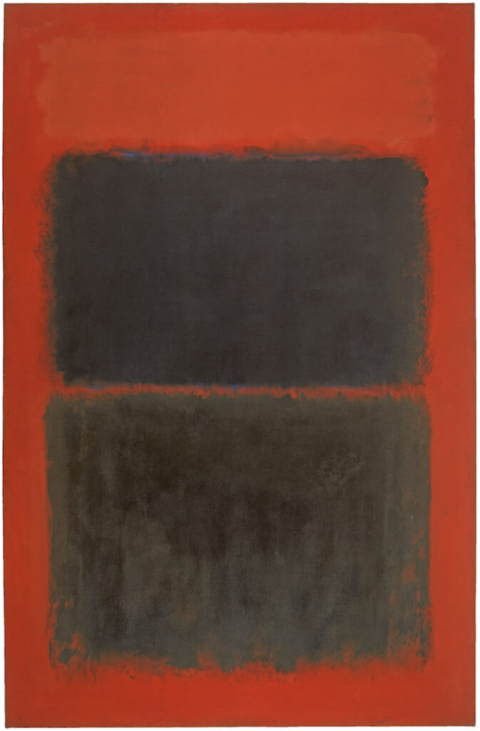 Mark Rothko, Light Red over Black, 1957. Huile sur toile, 230,6 x 152,7 cm. Londres, Tate. © 1998 by Kate Rothko Prizel & Christopher Rothko / Adagp, Paris, 2022