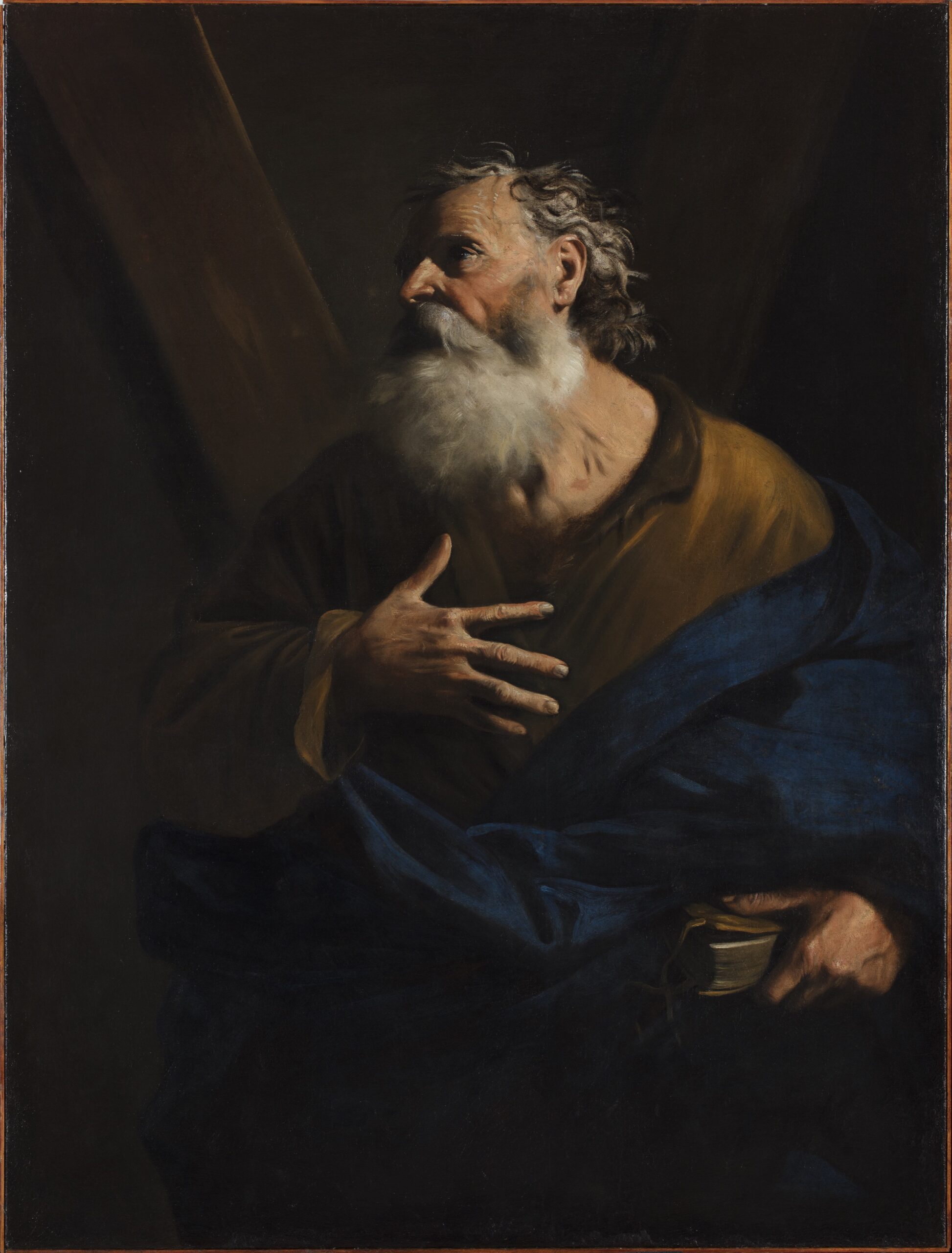 Pier Francesco Mola (1612-1666), Saint André, vers 1650. Huile sur toile, 157,2 x 119,5 cm. Prix : 550 000 euros. Galerie Canesso, Paris.