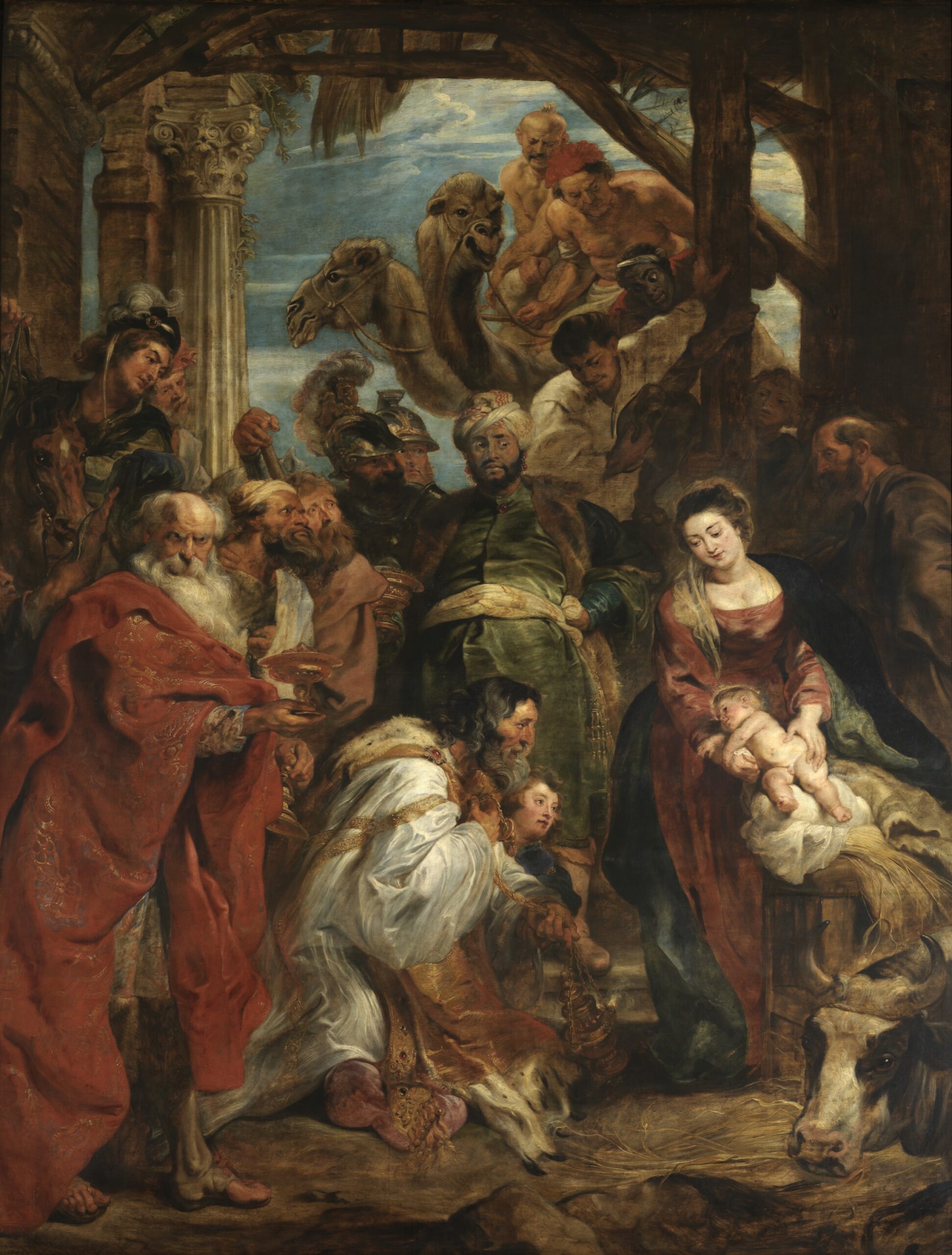 Pierre Paul Rubens (1577-1640), L’Adoration des mages, 1624. Huile sur toile, 447 x 336 cm. © Photo Rik Klein Gotink, collection KMSKA – Flemish Community (CC0)