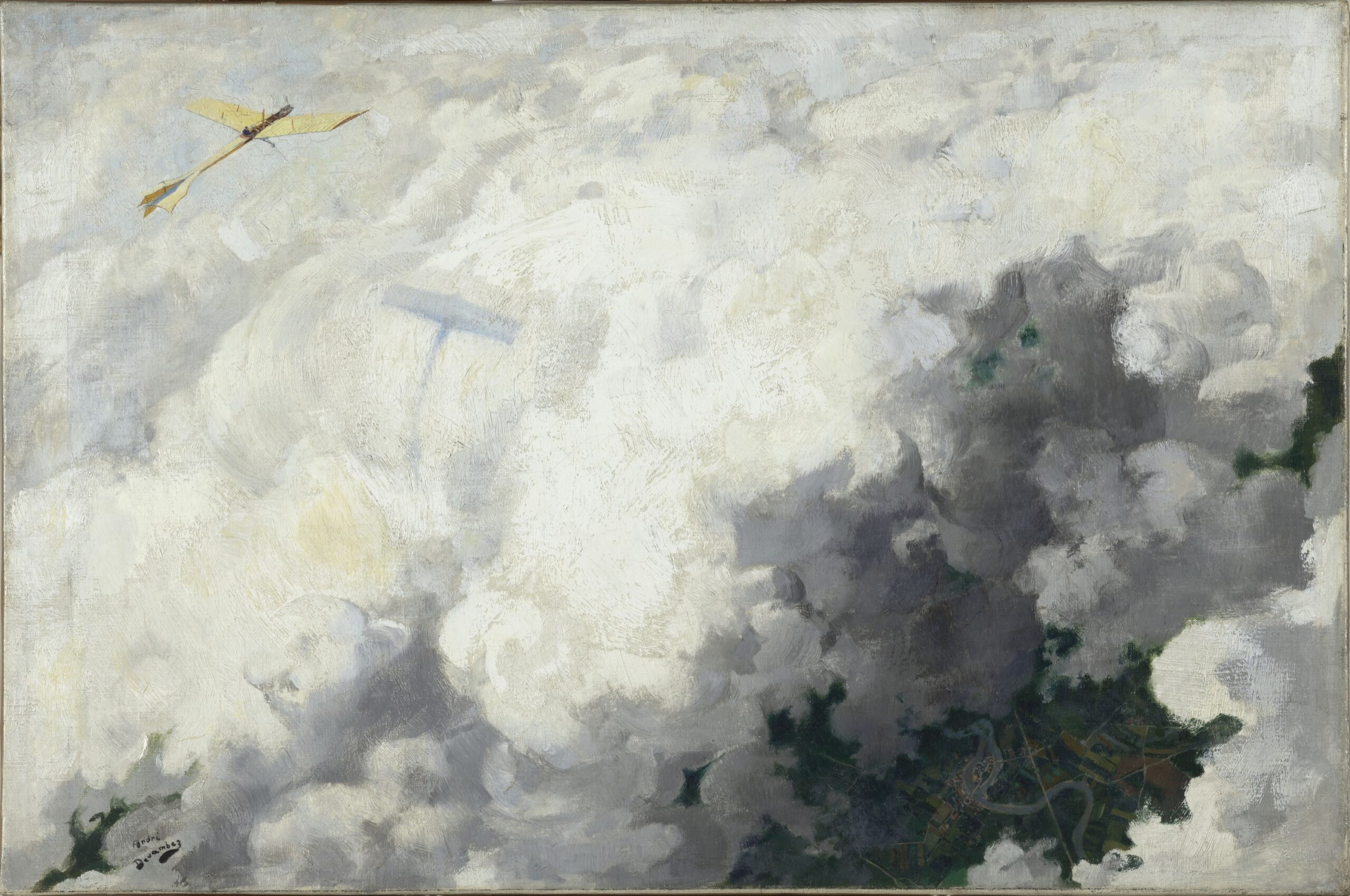 André Devambez (1867-1944), Le seul oiseau qui vole au-dessus des nuages, 1910. Huile sur toile, 45,2 × 68 cm. Paris, musée d’Orsay. © RMN (musée d’Orsay) – H. Lewandowski