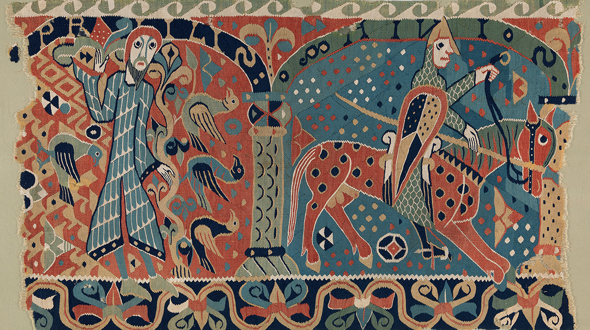 La tapisserie de Baldishol, datée vers 1180-90, fleuron des collections. © Photo F. Larsen