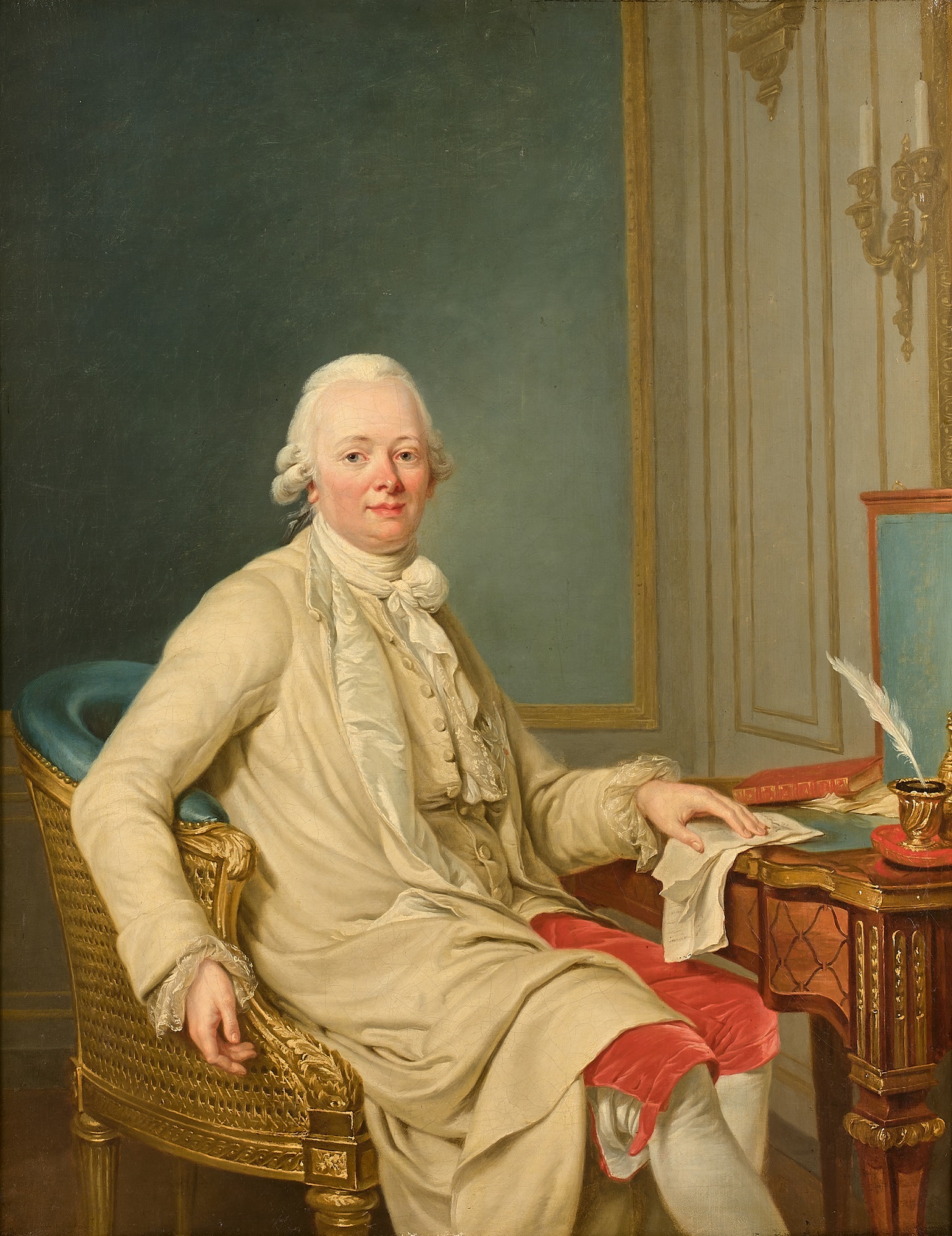 Adélaïde Labille-Guiard (1749-1803), Portrait d'Étienne François de Choiseul-Beaupré-Stainville, duc de Choiseul (1719-1785), 1786. Huile sur toile. 72 x 56 cm. Estimé : 30 000/50 000 €. Préempté 190 000 € (prix marteau) par le château de Versailles. © Beaussant Lefèvre & Associés