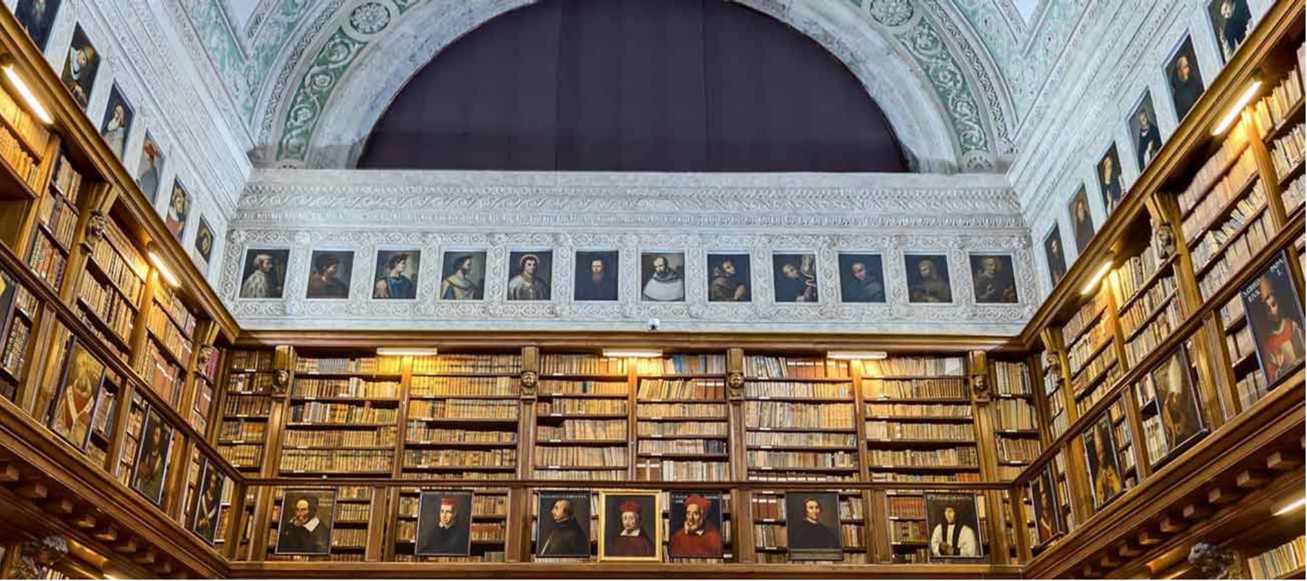 La Veneranda Biblioteca Ambrosiana (vue de l’intérieur).