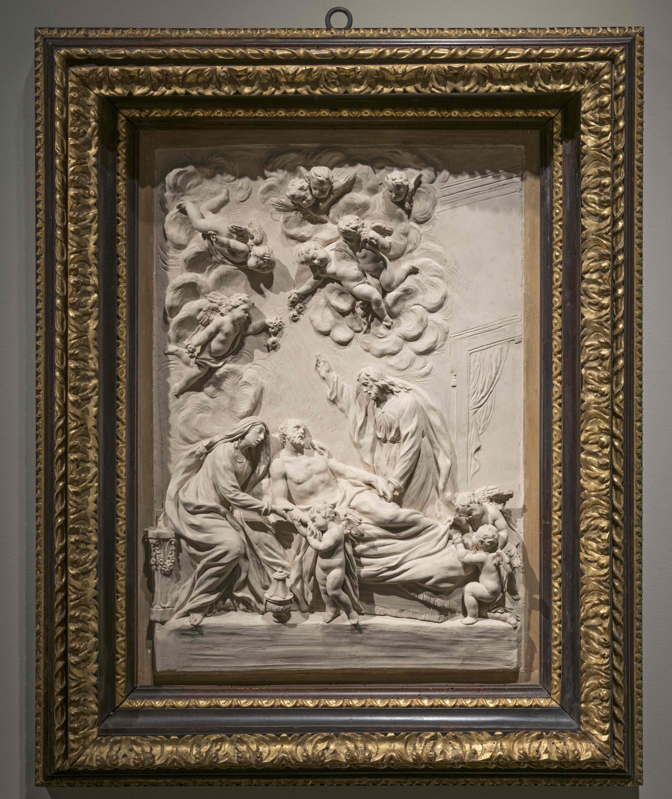 Massimiliano Soldani Benzi (1656-1740), La Mort de Joseph, 1729. Terre crue, 58,3 cm. Stuart Lochhead Sculpture, Londres.