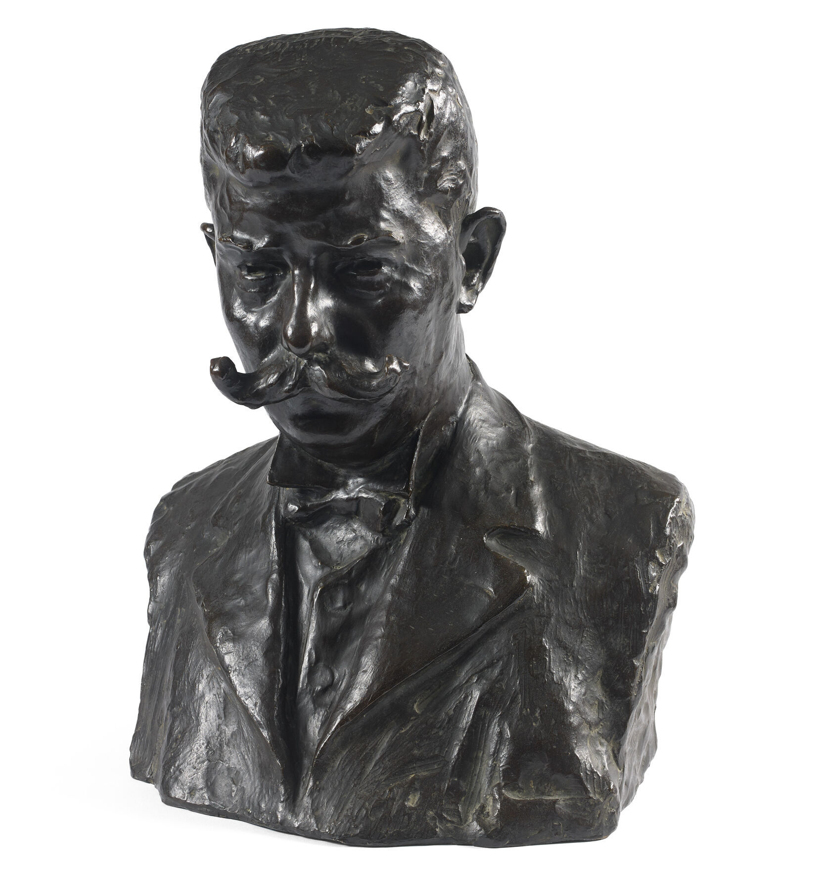 Constantin Brancusi (1876-1957), Portrait d’Achille Baldé, 1906. Bronze patiné, 44,5 x 37 x 27,5 cm. Vente Art Research Paris, 13 juin 2023. Estimé 180 000 / 220 000 €. © Art Research Paris