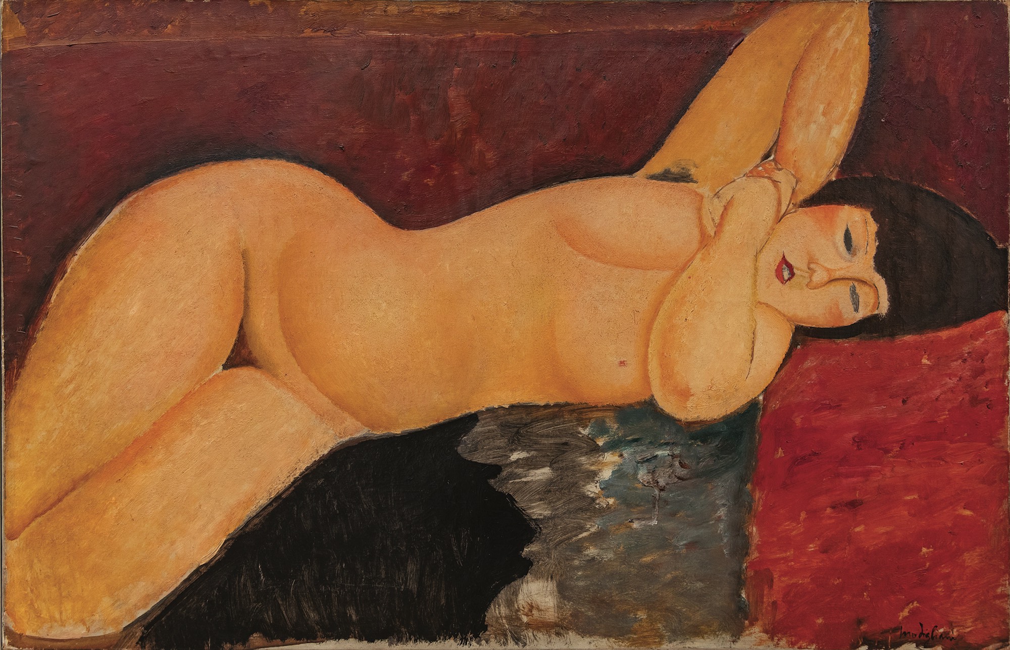 Amedeo Modigliani (1884-1920), Nu couché, 1917-1918. Huile sur toile, 66 x 100 cm. Turin, Pinacoteca Agnelli. Photo service de presse. © Pinacoteca Agnelli, Torino