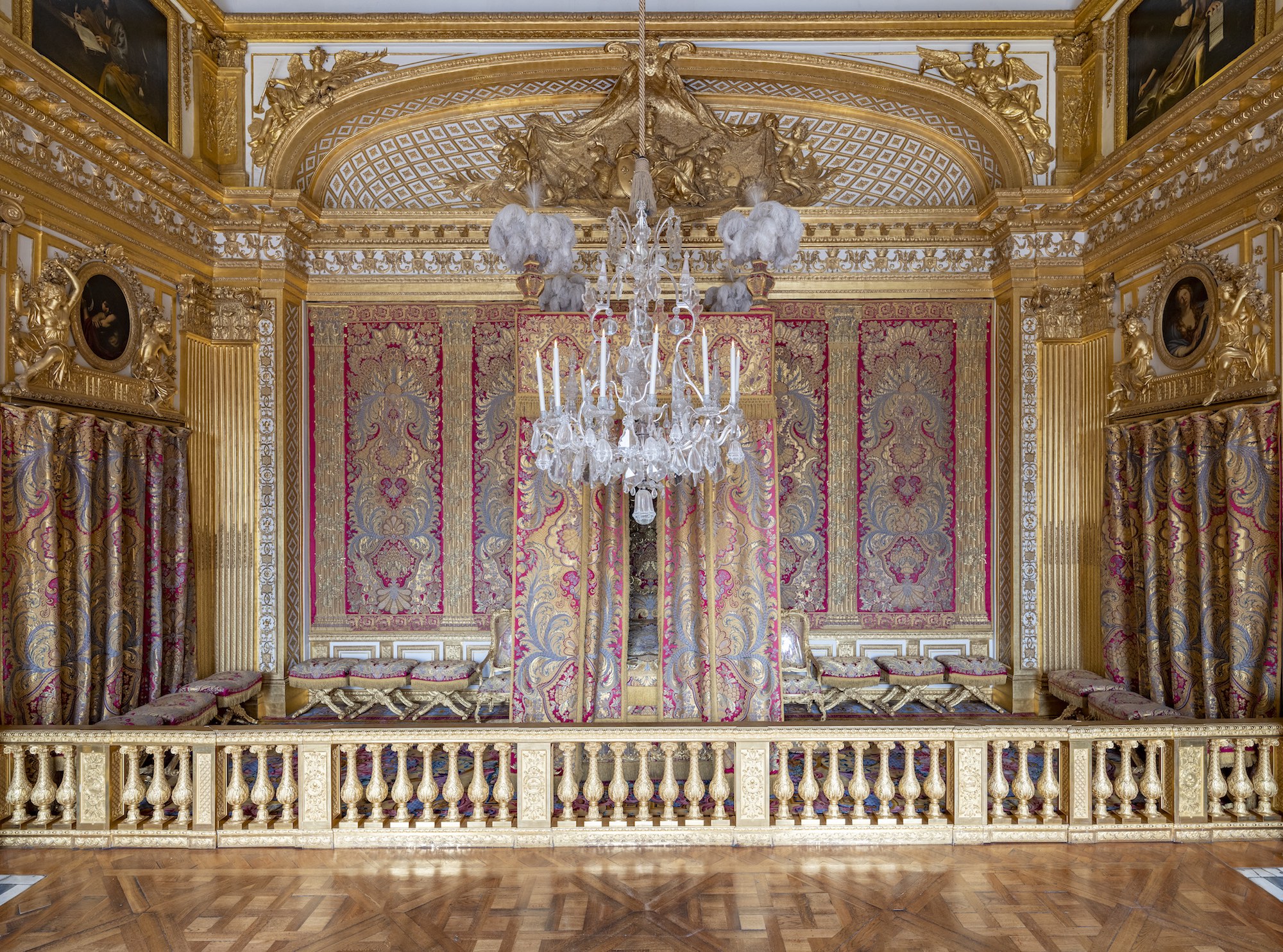Vue de la chambre du Roi. Photo service de presse. © Château de Versailles / T. Garnier