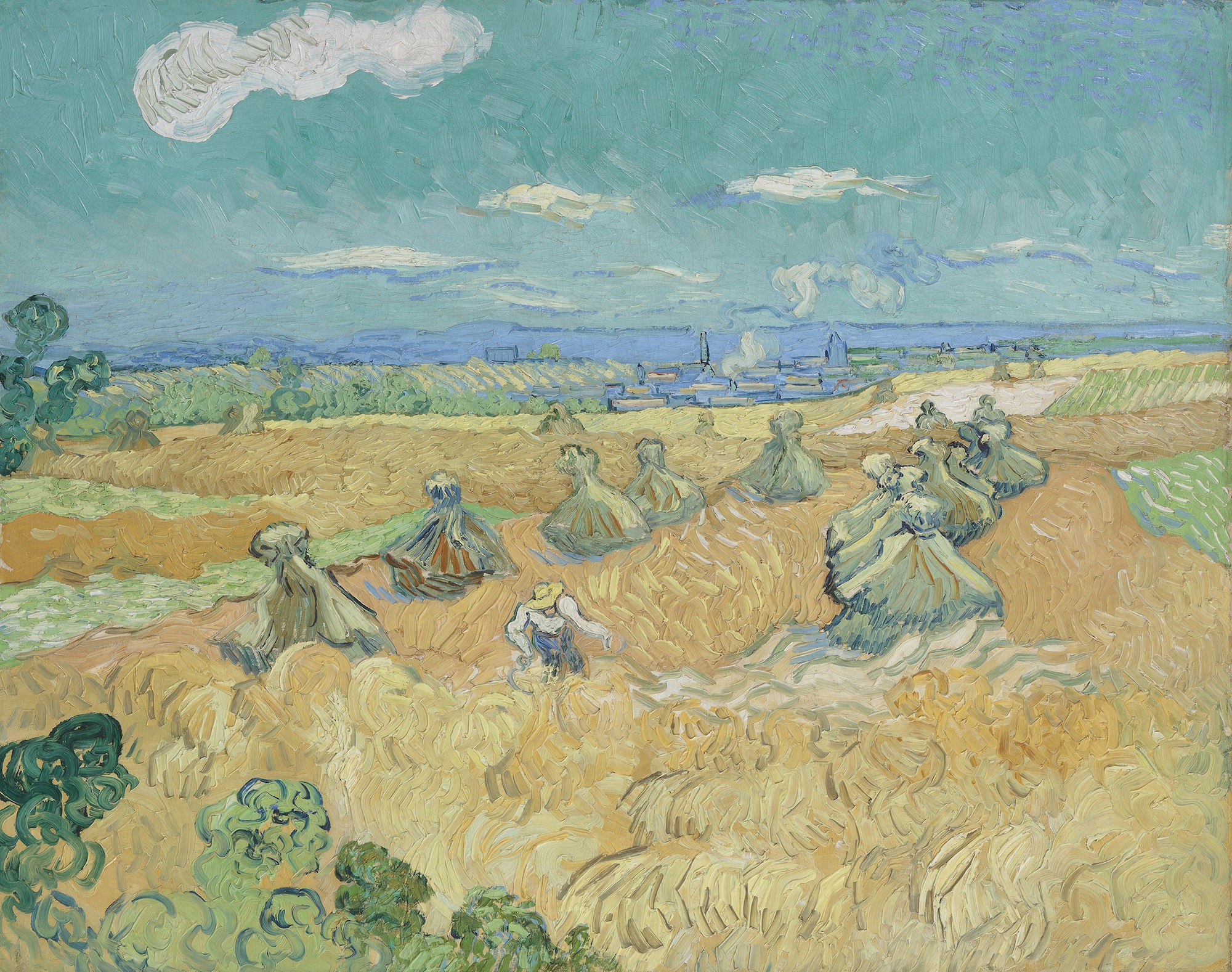Vincent van Gogh (1853-1890), Champs de blé avec moissonneur, Auvers- sur-Oise, 1890. Huile sur toile, 73,6 x 93 cm. Toledo, Toledo Museum of Art. © Toledo Museum of Art
