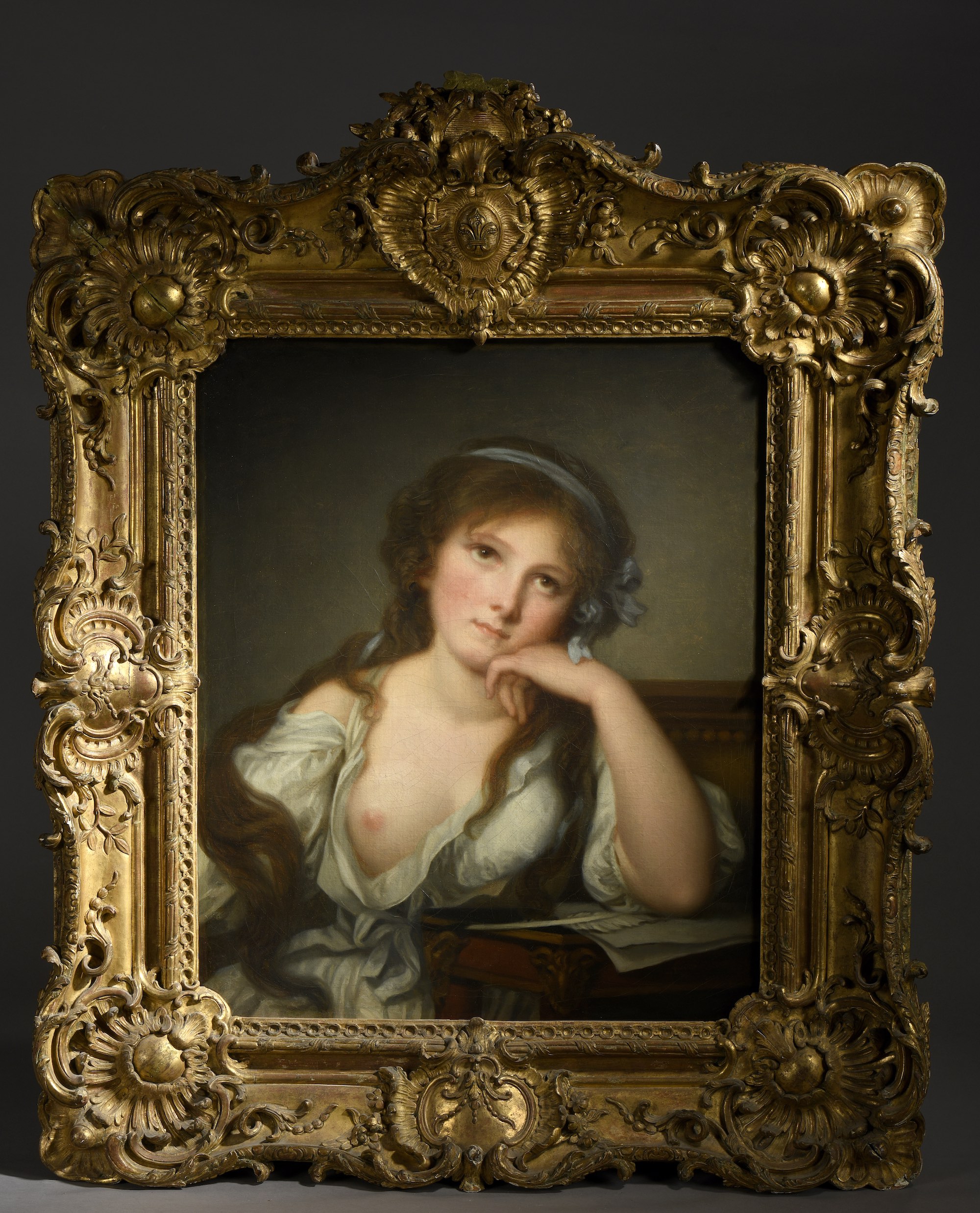 Jean-Baptiste Greuze (1725-1805), Rêverie. Huile sur toile, 60 x 50 cm. Estimé : 200 000/300 000 €. Photo service de presse. © Oger-Blanchet