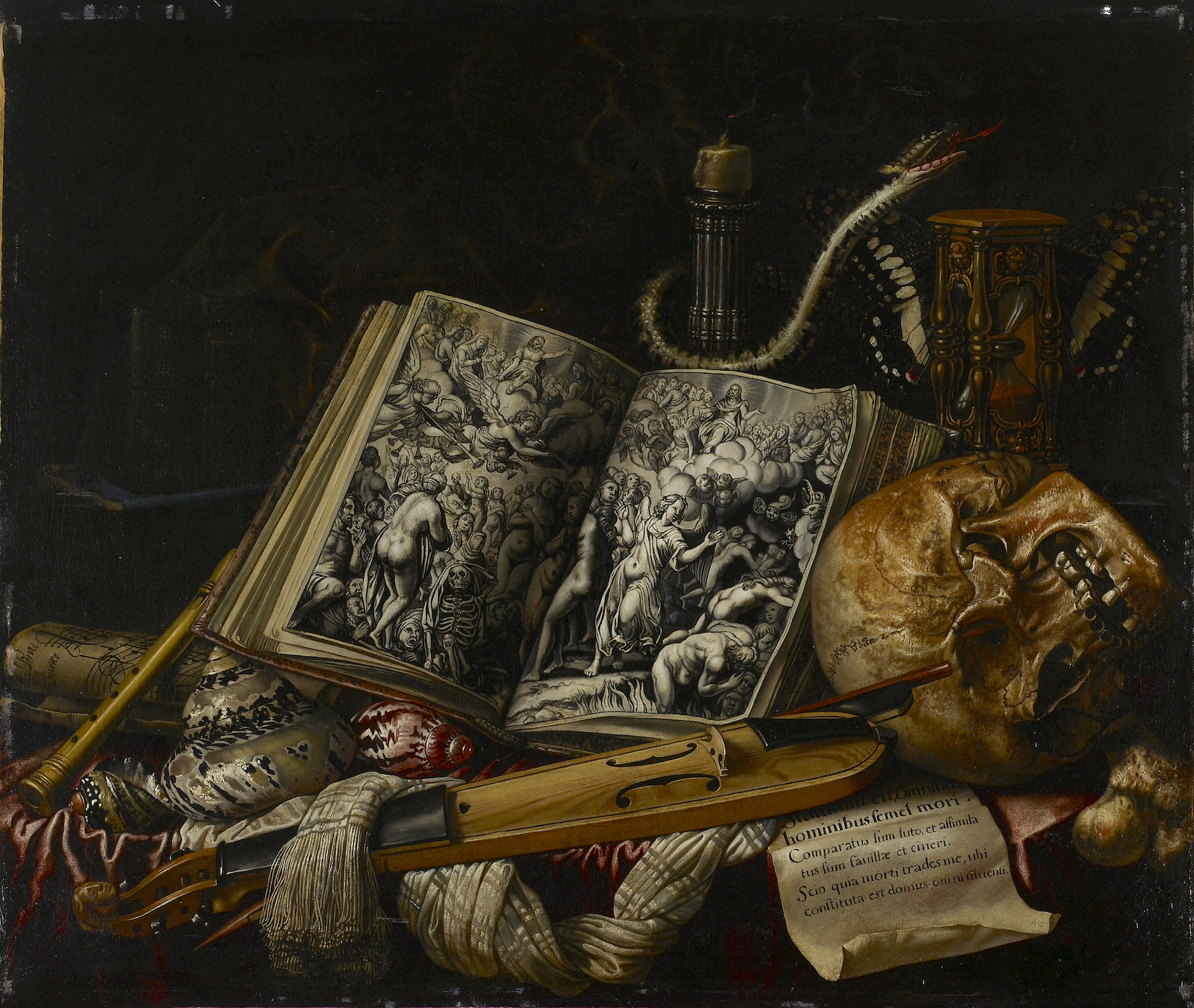 Simon Renard de Saint-André (1614-1677), Vanité, vers 1660. Huile sur toile, 50,5 x 60,4 cm. Collection Guy et Héléna Motais de Narbonne. Photo service de presse. © DR