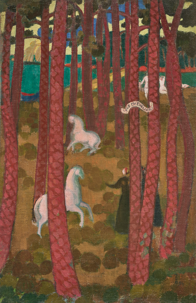 Maurice Denis (1870-1943), L’île Chevalier, 1894. Huile sur toile collée sur panneau, 57 x 36,5 cm. Signé et daté en bas à droite:MAVD 94. © Galerie Ary Jan