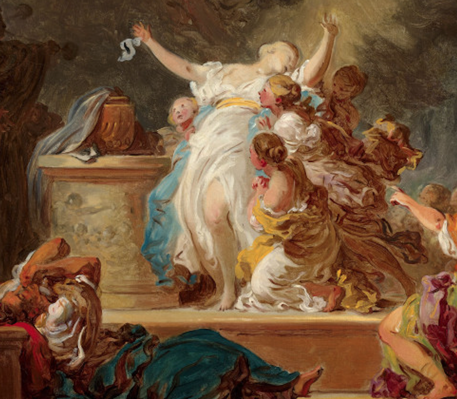 Jean-Honoré Fragonard (1732-1806), Un sacrifice antique, dit Le Sacrifice au Minotaure (détail), 1765. Huile sur toile, 72 x 91 cm. Estimé : 4/6 M€. Photo service de presse. © Artcurial