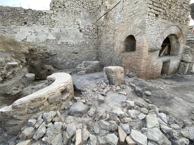 La « boulangerie-prison » découverte à Pompéi. © Parc archéologique de Pompéi