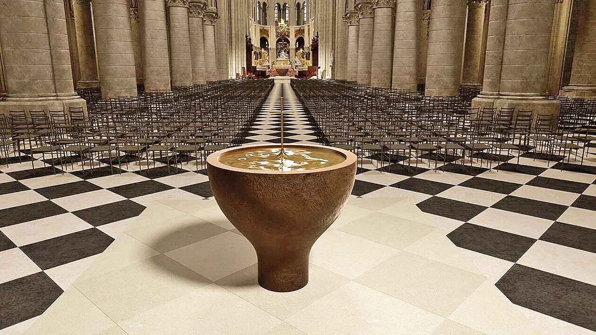 Le futur mobilier liturgique dessiné par Guillaume Bardet. © Guillaume Bardet