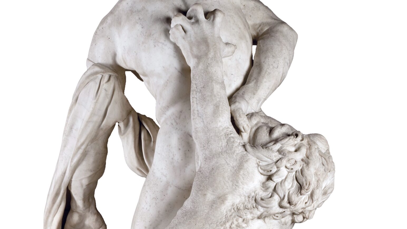Pierre Puget (1620-1694), Milon de Crotone (détail), 1671‑1682. Marbre de Carrare, 270 x 140 x 91 cm. Paris, département des Sculptures du musée du Louvre. © Musée du Louvre, dist. RMN – P. Fuzeau