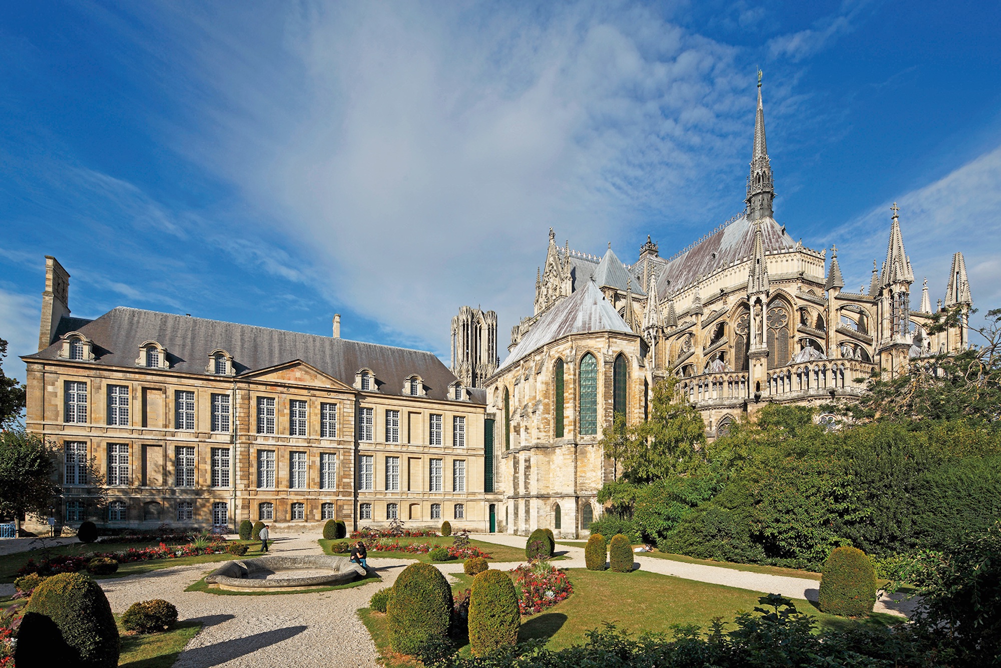 Le Palais du Tau à Reims, actuellement en travaux, abritera dès l’an prochain le musée des sacres. © David Bordes – CMN