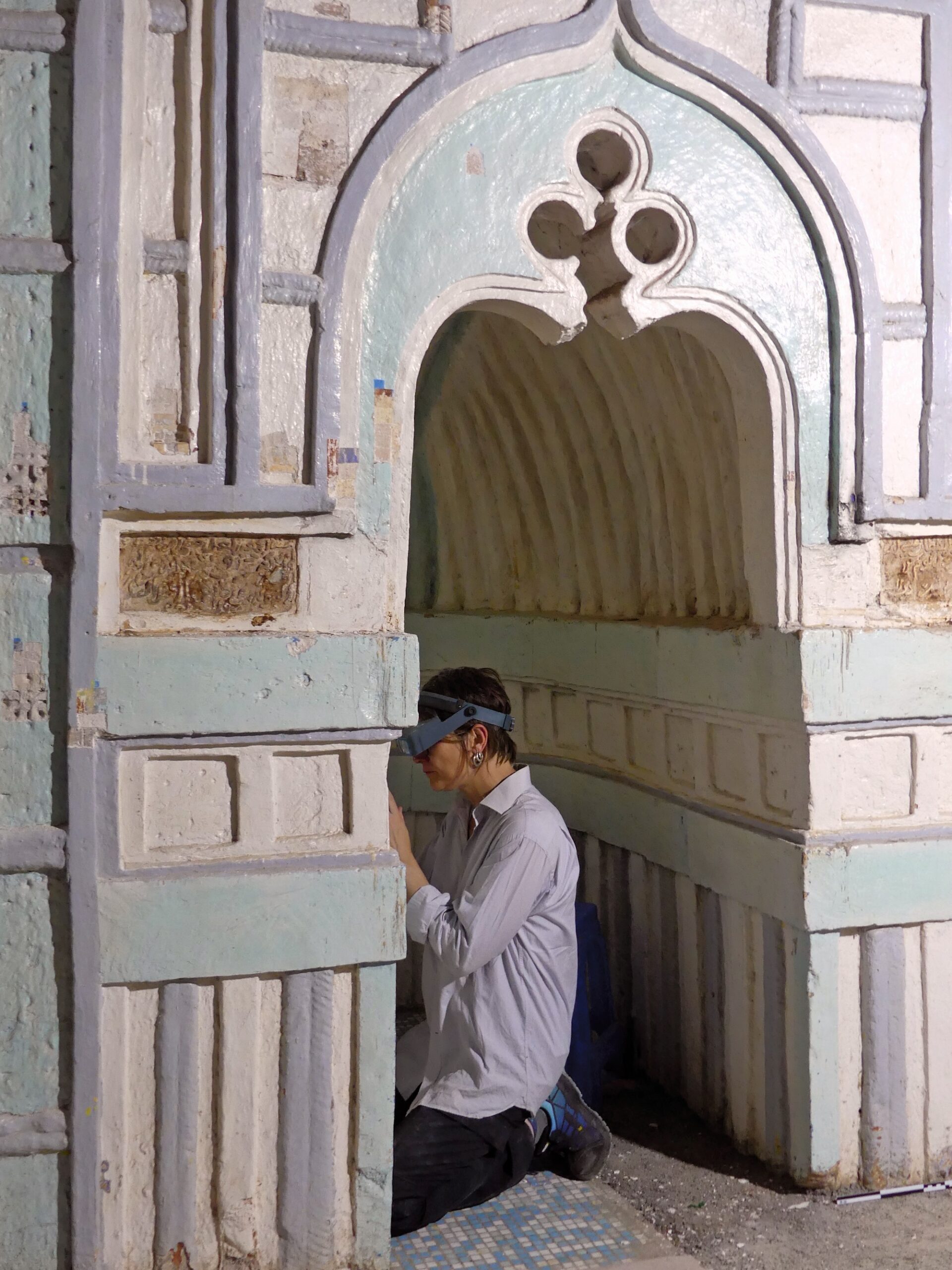 Le mihrab de la mosquée. © Justine Saadi, Inrap