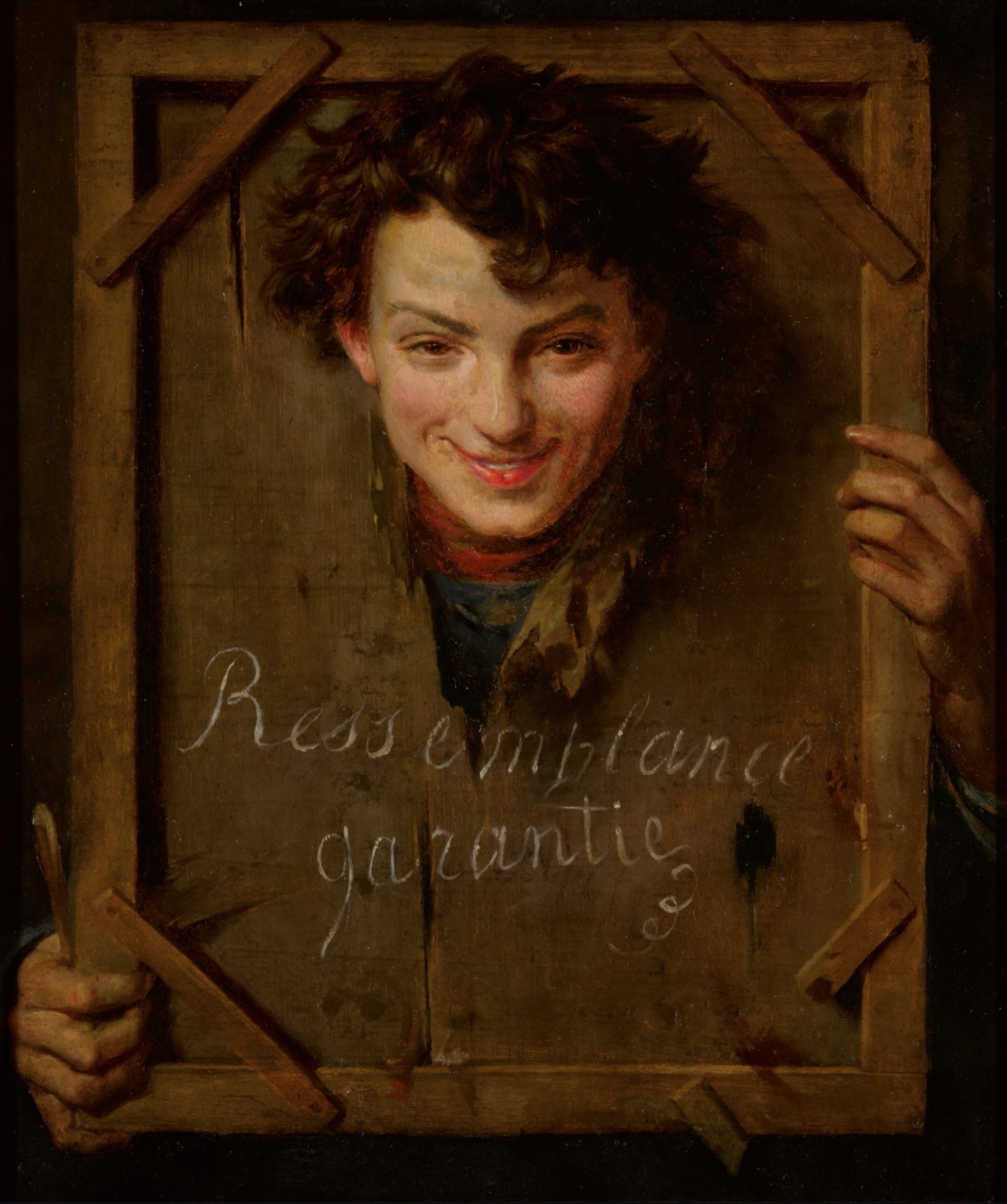 Henri-Guillaume Schlesinger (1814-1893), Ressemblance garantie, 1853. Huile sur panneau, 65 x 54,9 cm. Dickinson, Londres.