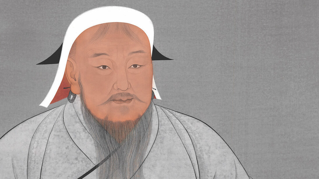 Portrait de Gengis Khan réalisé par les équipes du tout jeune musée Chinggis Khaan de Mongolie à partir de « représentations » du XIVe siècle (détail). Photo service de presse. © Oulan-Bator, Chinggis Khaan National Museum