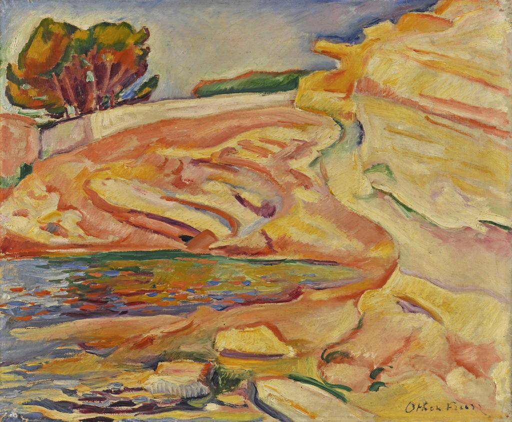Émile Othon Friesz (1879-1949), Bord de mer, vers 1907. Huile sur toile, 54 x 65 cm. Vente Orléans, Philocale, 16 février 2025. Estimé : 80 000/100 000 € Adjugé : 129 490 € (frais inclus)
