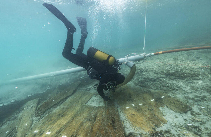 Zone présumée arrière de l’épave Laurons 11.