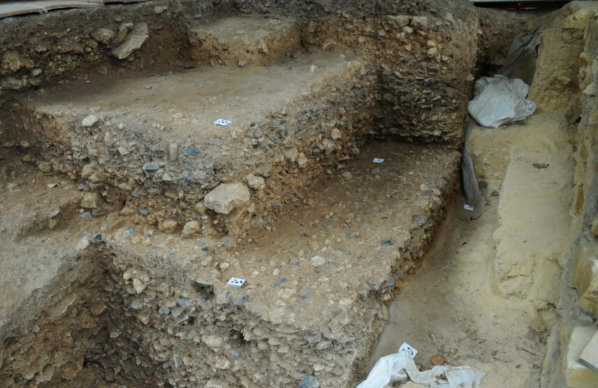 Coupes actuelles sur le site du Moustier.