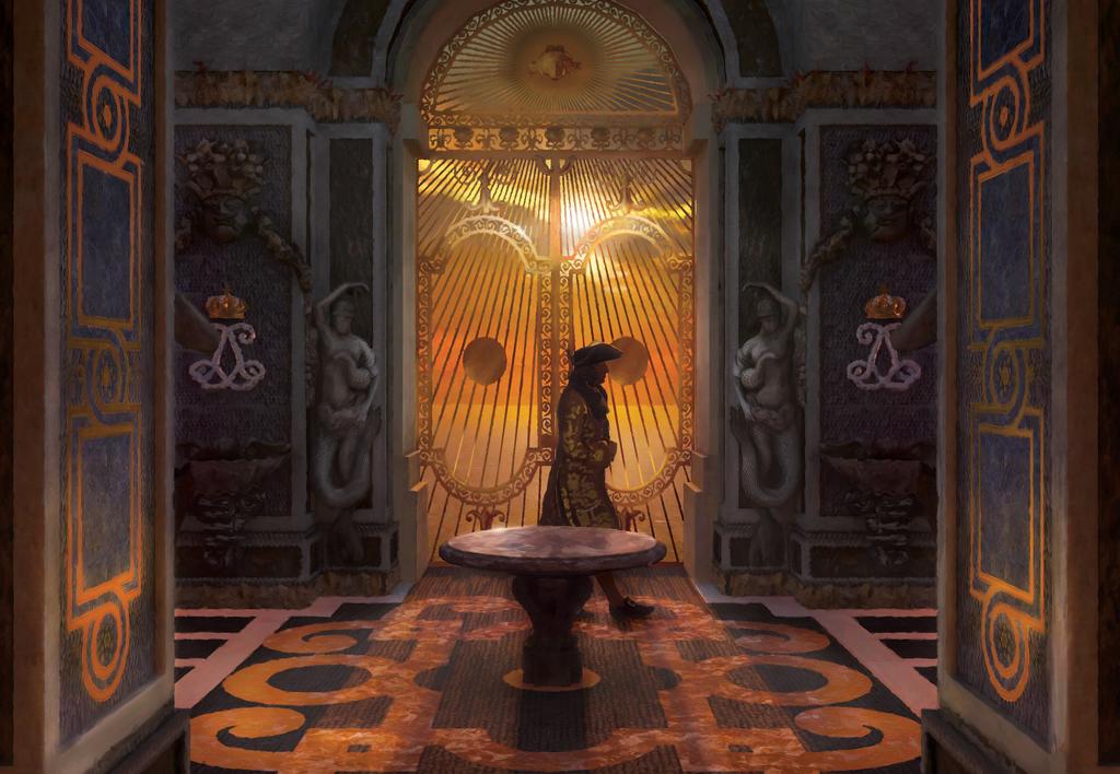 La grotte de Thétys reconstituée dans l’expérience immersive « Versailles, les jardins disparus du Roi-Soleil ».