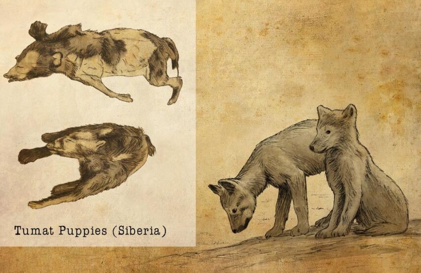 Évocation des « chiots » de Tumat, en Sibérie