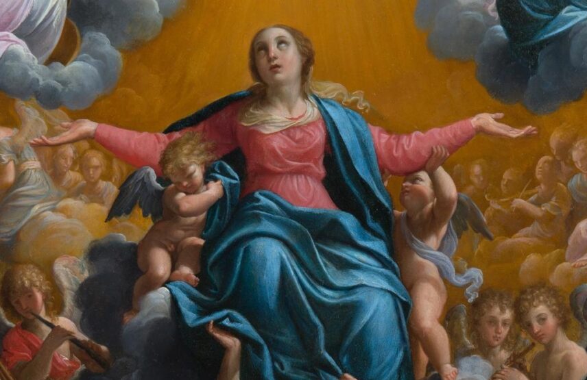 L’Assomption de la Vierge (détail), vers 1598-1599. Huile sur cuivre, 58 x 44,4 cm. Francfort, Städel Museum.