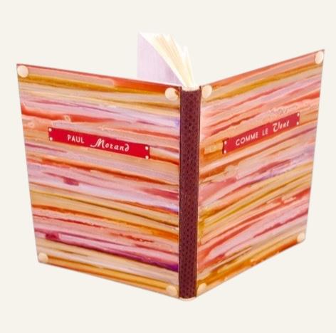 Paul Morand, Comme le vent, éd. Cahiers libres, 1928. Reliure de Florent Rousseau, 2016.