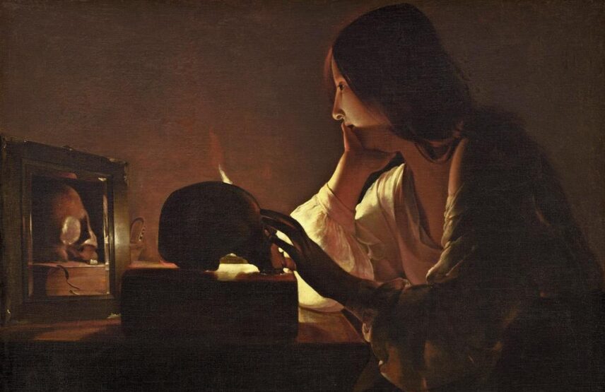 Georges de La Tour (1593-1652), La Madeleine pénitente (détail), vers 1635-1640. Huile sur toile, 113 x 92,7 cm. Washington, National Gallery of Art.