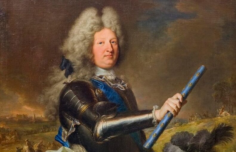 Hyacinthe Rigaud (1659-1743), Louis de France (détail), 1708. Huile sur toile, 144 x 112 cm. Madrid, Patrimonio Nacional, Colecciones Reales, Palacio Real.