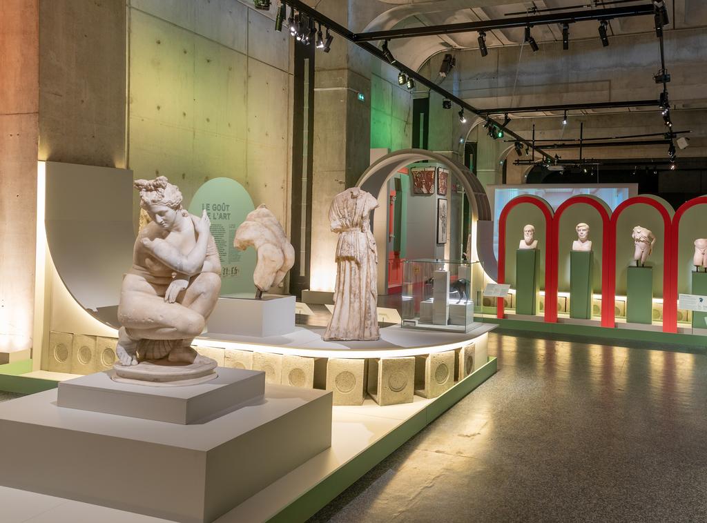 Vue de l'exposition « C’est canon ! L’art chez les Romains » à Lugdunum – musée et théâtres romains.