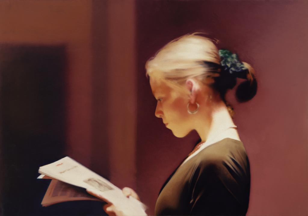 Gerhard Richter (né en 1932), Lesende (Femme lisant), 1994. Huile sur toile, 72 x 102 cm. San Francisco, SFMOMA.