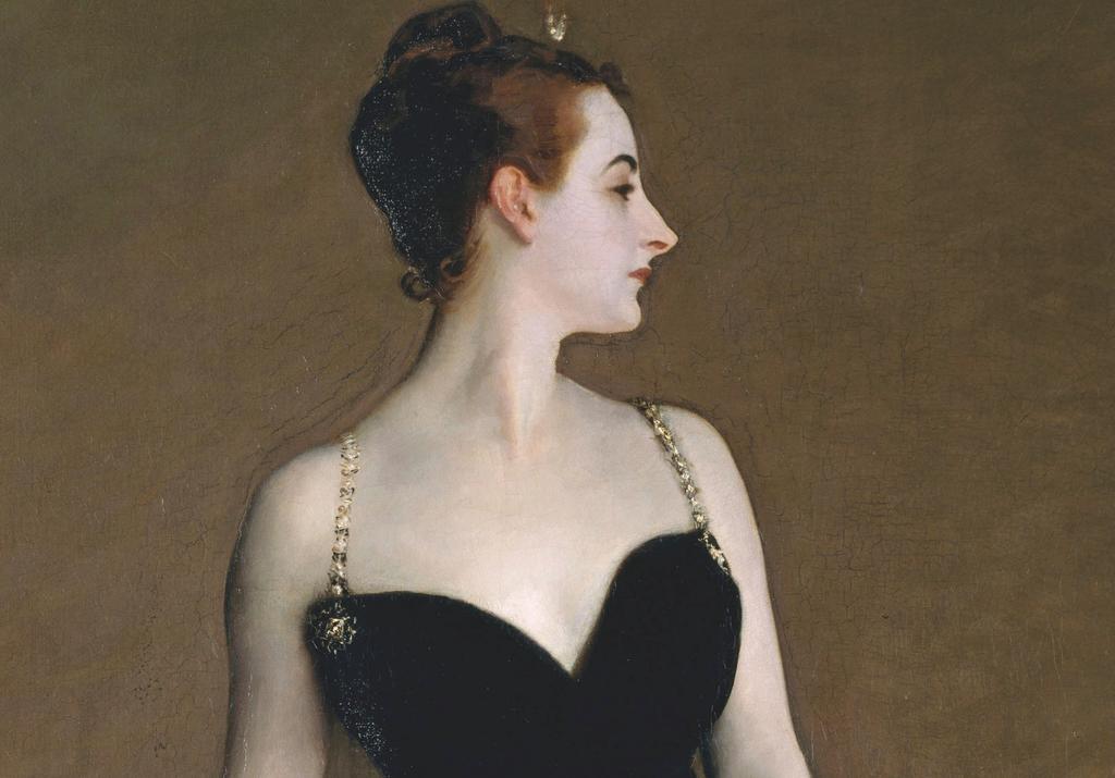 John Singer Sargent, Portrait de Mme ***, dit aussi Madame X (détail), 1883-84. Huile sur toile, 208,6 x 109,9 cm. New York, The Metropolitan Museum of Art.