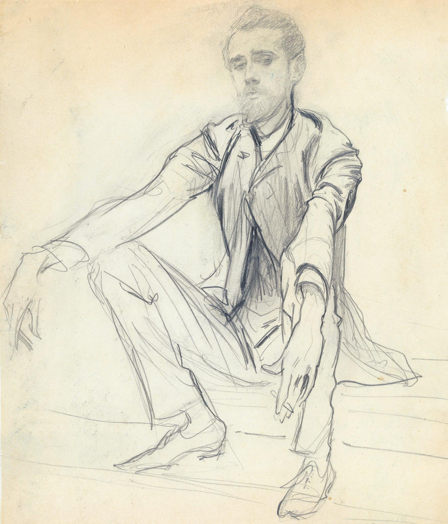 John S. Sargent, Paul César Helleu, début des années 1880. Mine graphite sur papier crème, 33,5 x 26,2 cm. New York, The Metropolitan Museum of Art.