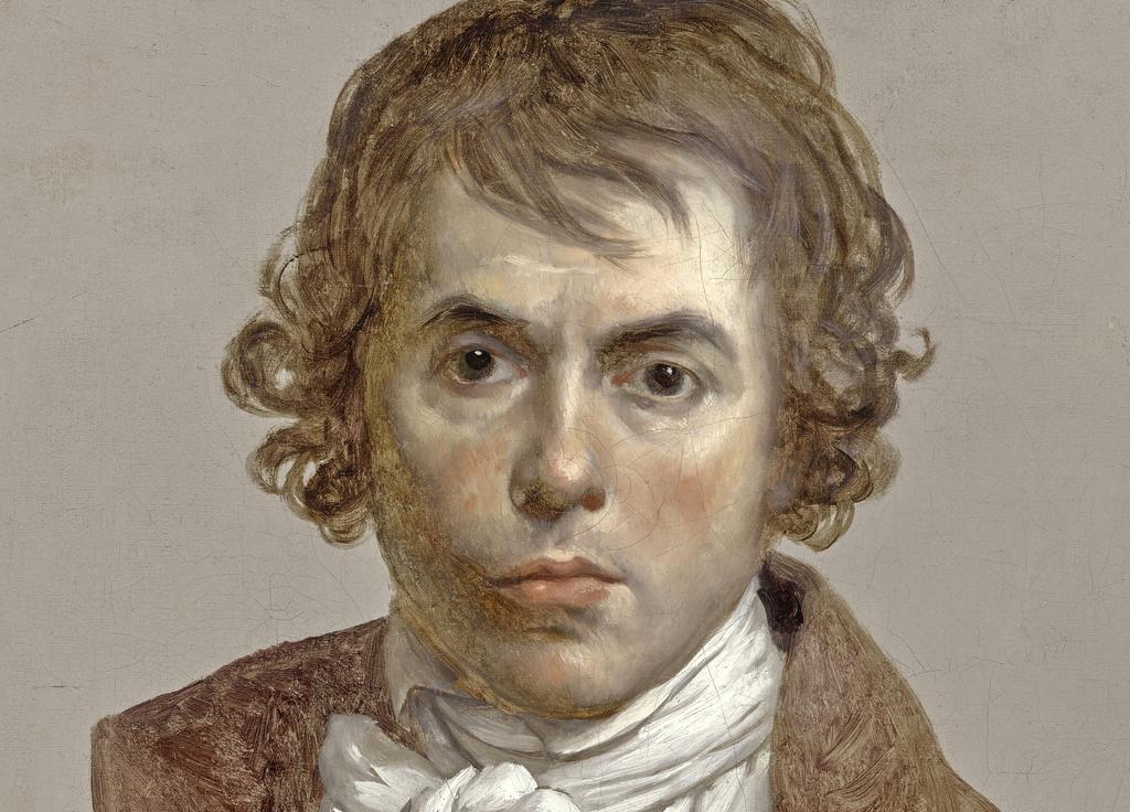 Jacques-Louis David, Autoportrait (détail), 1794. Huile sur toile, 81 x 64 cm. Paris, musée du Louvre.