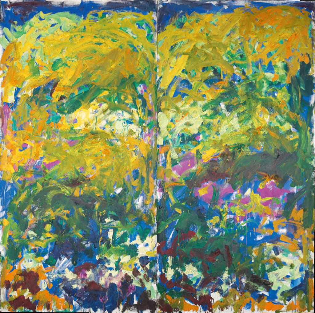 Joan Mitchell (1925-1992), La Grande Vallée IX, 1983-1984. Huile sur toile, 260 x 260 cm. Rouen, collection FRAC Normandie.